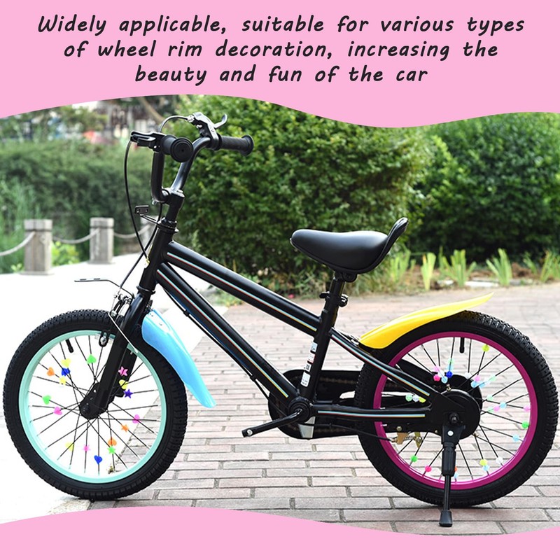 PLLDVEFD 320 Pieces Bicycle Spoke Decoration, Children'S Bicycle Accessories, Luminous