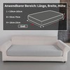 OHSIO Sofa Cover, Highly Elastic, Non-Slip Seat Cushion Cover, Washable,