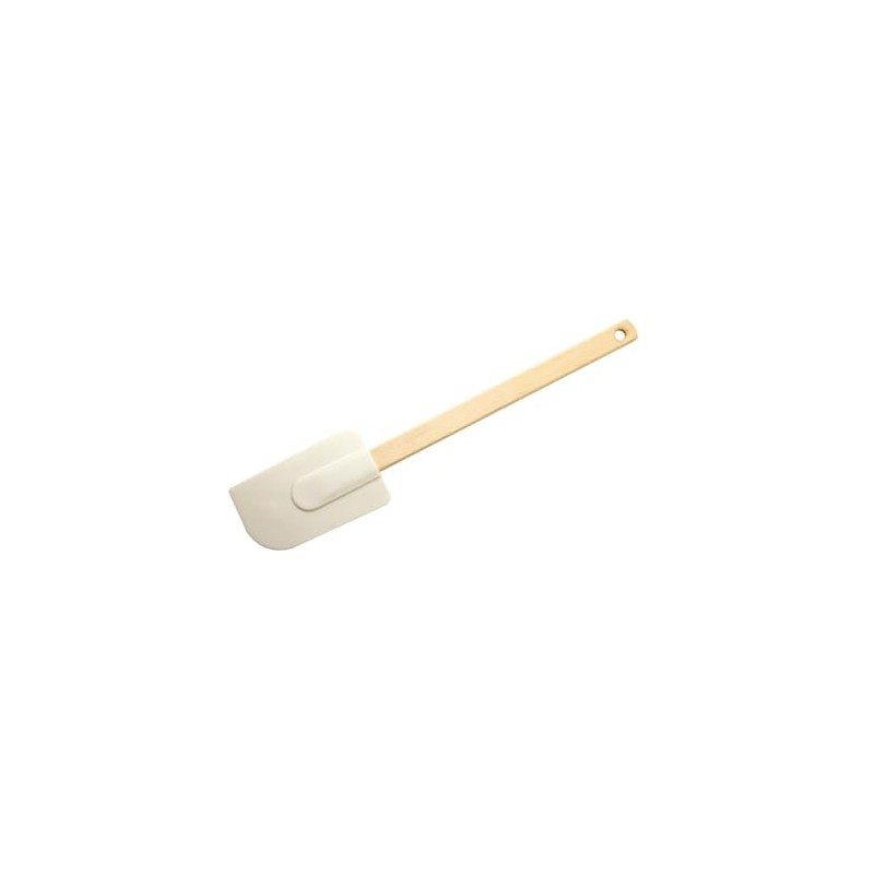 Cuisena 98509 Rubber Spatula, White and Cream 1.5 cm*36.5 cm
