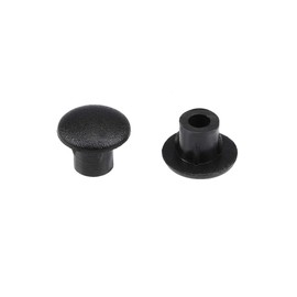 sourcing map Shelf Peg Hole Plugs 5mm Dia Black Plastic Tube Cover for Nail Cabinet Button Bracket Cupboard Bookshelf Bookcase Adjustable Shelf Closet, 200Pcs