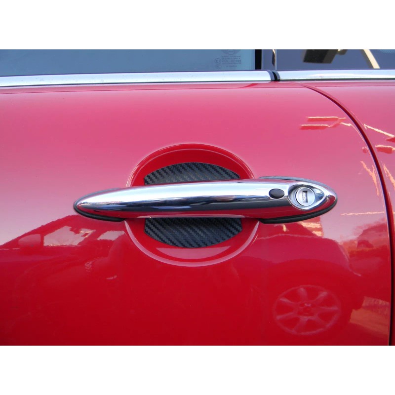 Cupeez Carbon Fiber Door Handle Scratch Protector Guard Trim Fits