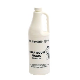 Soap Scum Magic, Film Remover, NON-Acid, No Bleaches or Abrasives, Safe for Marble, Granite, Tile, Chrome, Porcelain, Plastic, Fiberglas and many other Hard Surfaces and Natural Stone, (1 quart/32 oz.)
