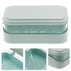 Angoily 1PC Soap Box with Removable Drainer and Lid, Soap