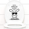 Grandora W772 Wall Sticker Toilet Sticker with German Text "Dein
