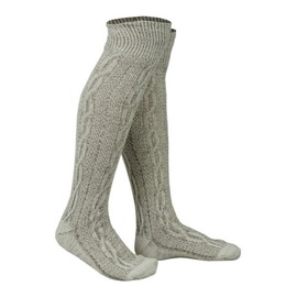 SPEED MAXX LTD WHITE & BROWN MIX BAVARIAN SOCKS OKTOBERFEST/CAUSAL LEDERHOSEN SOCKS IN PAIRS (12)