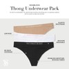 Victoria's Secret Seamless Thong Underwear Pack, Smooth Fabric, Panties for