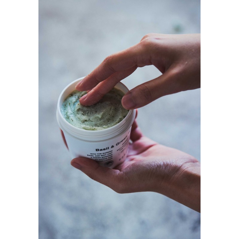 에가톳 바질 그린티 소프트 바디 스크럽, 200g, 1개 Egatot Basil