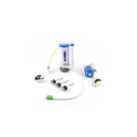 2 INCH DUAL FLUSH VALVE COMPLETE CONVERSION KIT AND OVERFLOW WATER CONSERVER - WITH EURO BUTTON