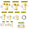 162Pcs Heavy Duty Picture Hooks for Hard Walls-Picture Hanging Kit