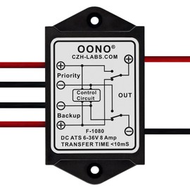 DC 6-36V 8A Automatic Transfer Switch, ATS Auto Transfer Switch, OONO F-1080