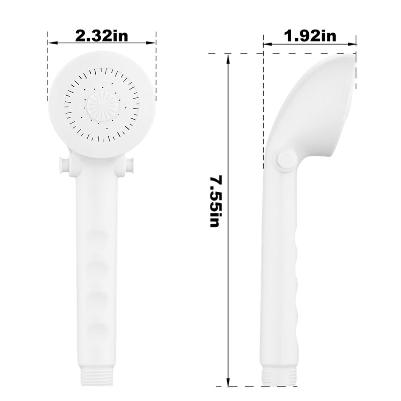 RV Shower Faucet with Shower head and Hose - Non-Metallic