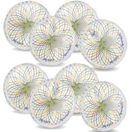 Glow in the Dark Spinning Top Favors - Mesmerizing Colorful Assorted Designs - Perfect for Party Giveaways & Night Fun - 8ct