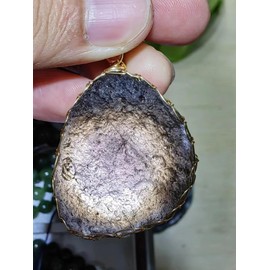 BOLFFU Cintamani Saffordite Stone Necklace Arizona Obsidian Tektites Raw Crystals,Irregular Shape