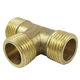 Brass T Shape Water Fuel Pipe Male Tee Adapter Connector 3/4 inch Thread