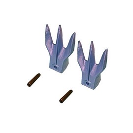 2 - Mini Excavator/Backhoe Bucket HD Trident Rock Teeth w/Pins - X156TR3