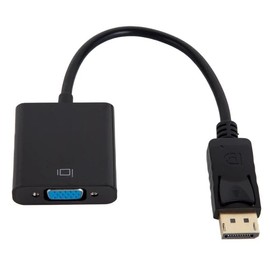 Glowster DisplayPort to VGA Adapter - Male to Female Ideal for Connecting Devices to VGA Monitors or Projectors