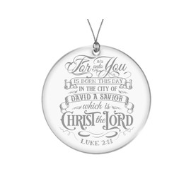 BAD BANANAS Christian Christmas Ornaments - Christ the Lord - 3" Glass Ornament - Unique Religious Holiday Gift Xmas Tree Decoration