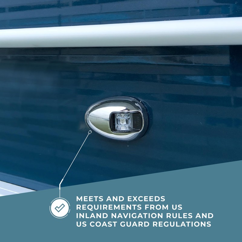 Manufacturers' Select ITC Vertical Mount Marine Boat Navigation Light (Green