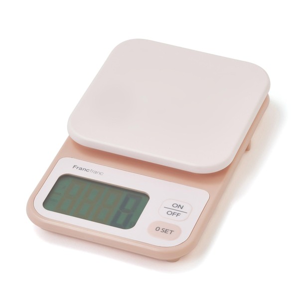 Francfranc Bi-Color Digital Scale 4.4 lbs (2 kg) Pink Scale