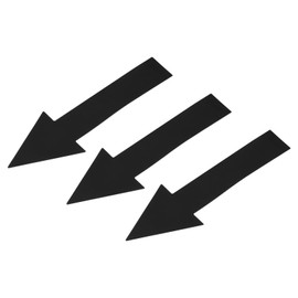 LUMLLSAJI Arrow Stickers - 4 Sets / 12 Pcs Directional Signs Removable Floors Decals for Floor Wall Marking - PVC Adhesive - 8x2" Size- Black