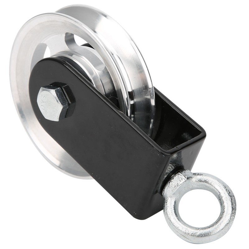 Fitness Equipment Bracket Stainless Steel Pulley Mute Hanging Wheel DIY