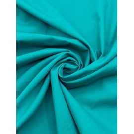 EOVEA - Cotton Polyester Fabric by The Yard – 60" Wide Broadcloth Fabric, Soft, Lightweight & Breathable Material for Lining, Curtains, Bedding, Skirts, Sewing Projects (Jade,2 Yard)