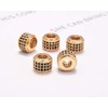 AD Beads Zircon Pave Rhinestones big hole Rondelle Spacer Beads