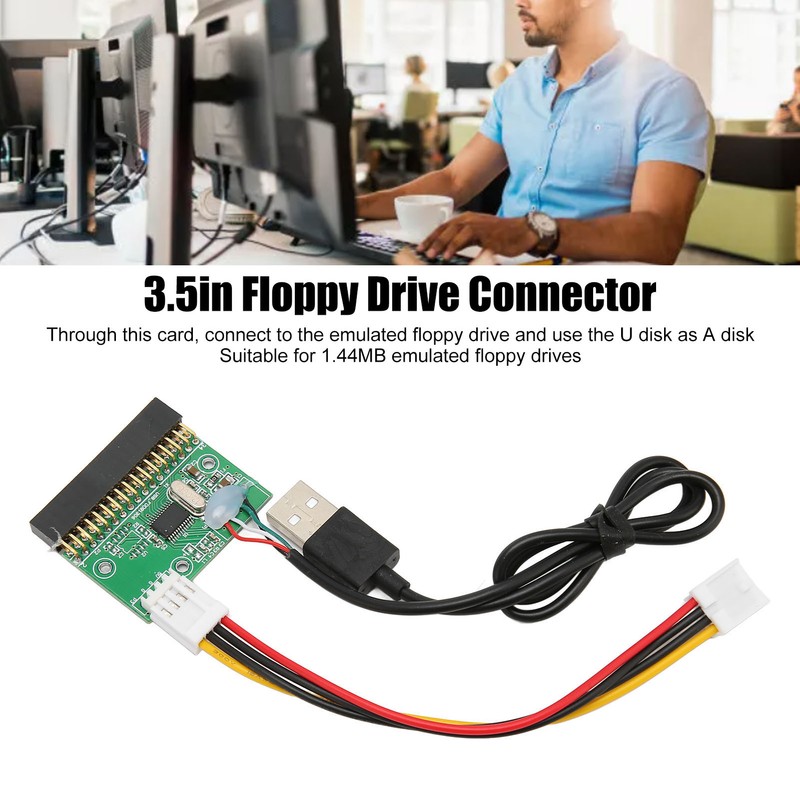 1.44MB 3.5in Floppy Drive Connector Plug and Play 34 PIN
