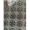 CHRISTMAS STICKERS 3D CHRISTMAS FOAM GLITTER SILVER BRIGHT SNOWFLAKES 32PCS