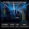 LEKATO Wireless Guitar System UHF Wireless Guitar Transmitter Receiver Rechargeable