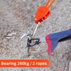Creechwa Guy ropes with rope tensioner, 4 pieces, 13 ft