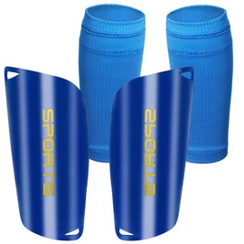 Soccer Shin Guards, Kids Youth Shin Pads and Shin Guard Sleeves for Boys and Girls for Football Games, EVA Cushion Protection Reduce Shocks and Injuries, Lightweight Soccer Equipment