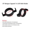 Unbranded 2x H7 LED Headlight Bulb Adapter Holders Socket Base