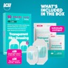 50 Pack Waterproof Transparent Film Dressings - 2 Sizes