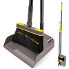 JEHONN Broom with Dustpan Combo Set, Long Handle Lightweight 180