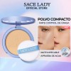 Sace Lady Polvo Compacto De Base Fijador Con Acabado Matte