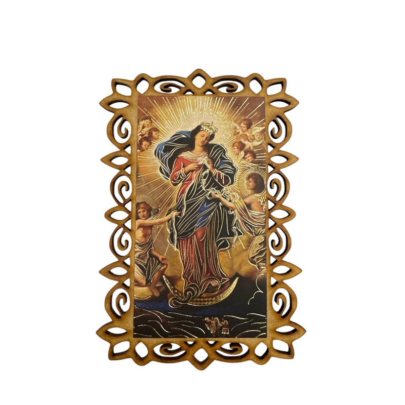 Set de 10 Mini Retablos Religiosos con Marco Decorativo, Imagen