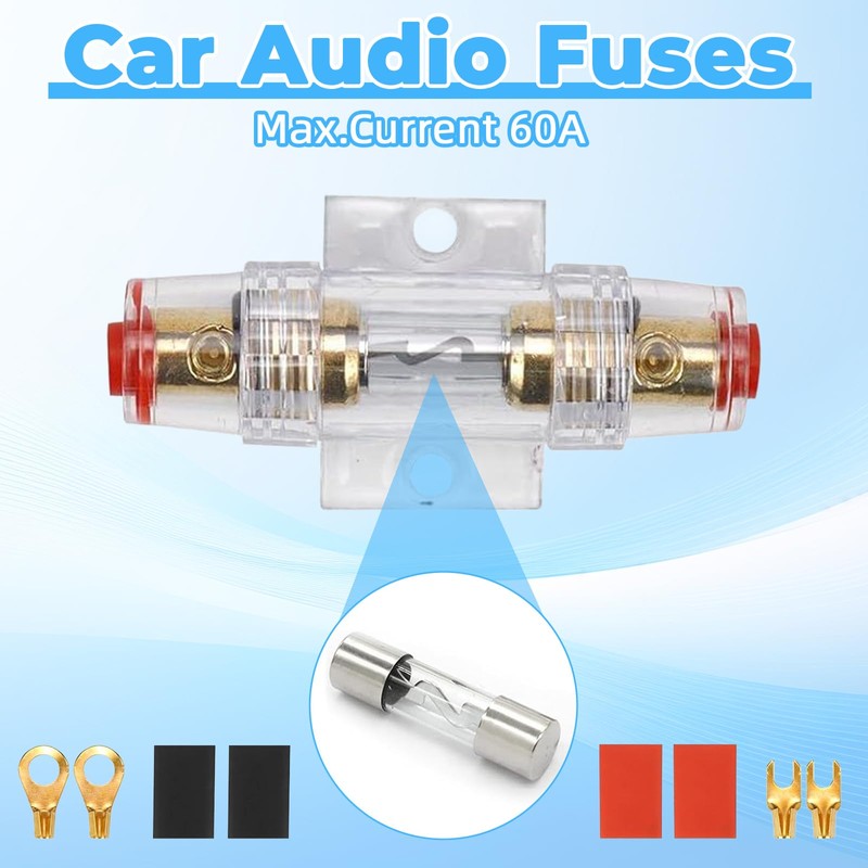 10GA Car Amplifier Cable Set Connection Set, 1500 W Subwoofer