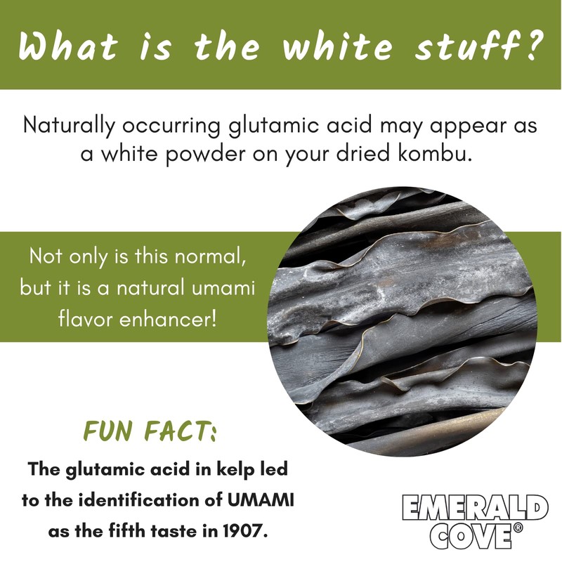 Emerald Cove Pacific Kombu Dried Seaweed, Silver Grade, 1.76 Ounce