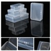 Mixed Sizes Rectangular Empty Plastic Box, 30 Pack Clear Plastic