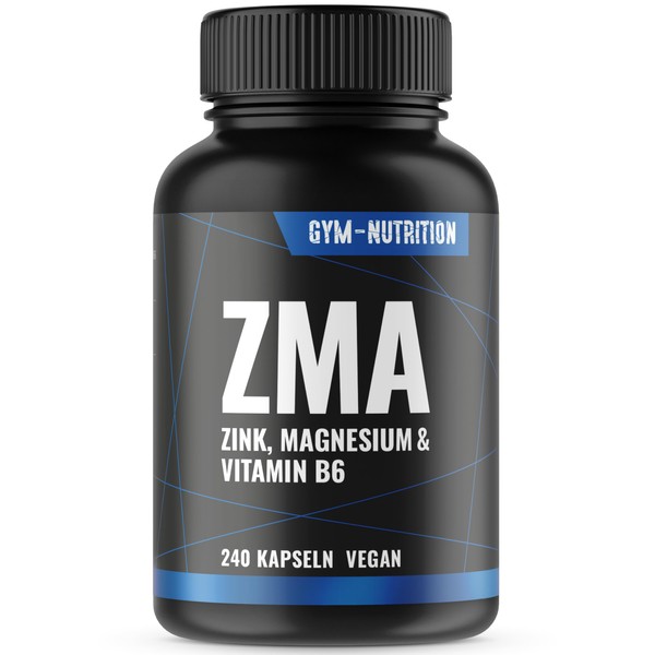 ZMA High Dose – 240 Capsules with Zinc + Magnesium