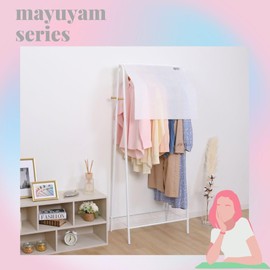 mayuyam Astro 860-08 White Short Length Wide Closet, Non-woven Fabric Shoulder Dust Cover, Simple Storage, Dustproof