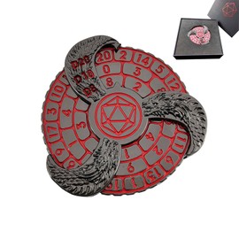 Unique DND Roulette Dice Spinner D20 Dungeons and Dragons Dice Set, Cool Metal Mechanical Dice Spinner with D&D Dice Box, Dungeons and Dragons Tabletop Games RPG, D4, D6, D8, D10, D12