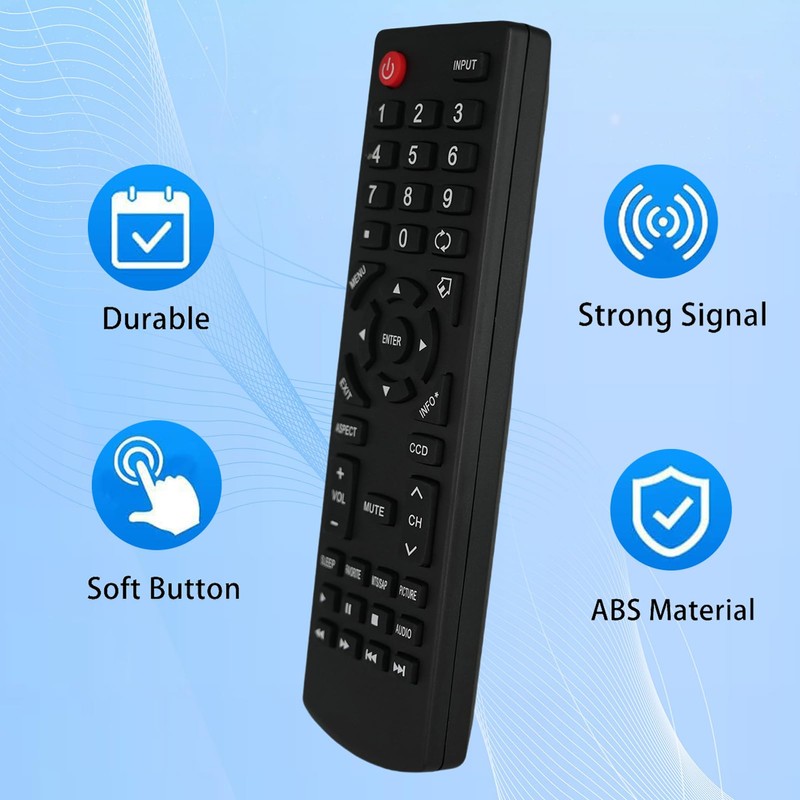 Remote Control Replacement for Insignia TV NS-26L450A11B NS-32D220NA16 NS-46E440NA14 NS-RC02U-10A