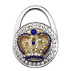 Reizteko Purse Hook, Shining Double Row Rhinestone Queen Crown Foldable