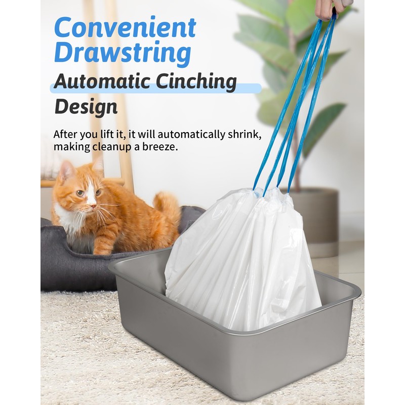 ANWA Cat Litter Box Liners: 36" x 18" Large Cat