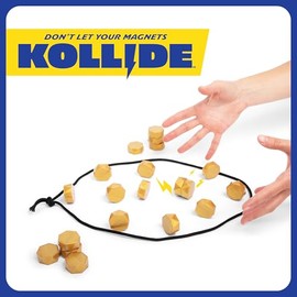 Kollide by Relatable, emocionante Juego magnético para la Noche de Juegos Familiares, Divertidos Juegos de 2 Jugadores para niños, Incluye 1 Cuerda, 20 imanes y Bolsa de Transporte