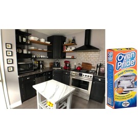 Oven Pride 500ml complete kit with SAFETY Gloves and SMART bag for Rack + Grill Easy cleaning Degreases oven without need for scrubbing, oven pride co