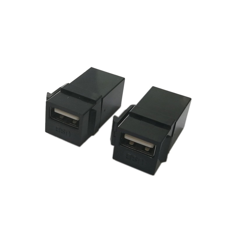 USB 2.0 Keystone Jack Inserts, zdyCGTime (2-Pack) USB 2.0 Adapters