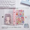 zenoco Sealing Book, Transparent Binder for Girls, A7, 6 Holes,